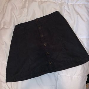 Black button up skirt